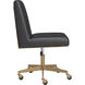 Dean Brushed Brass / Bravo Portabella Office Chair